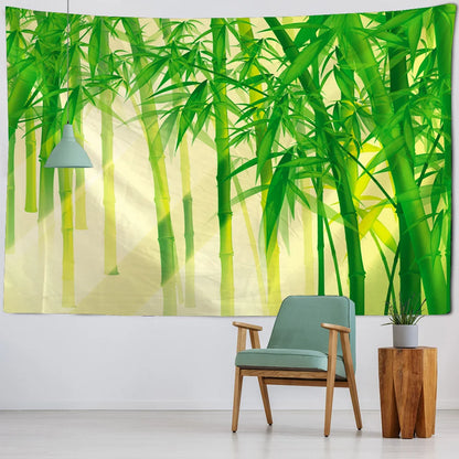Bamboo Forest Landscape Wall Tapestry