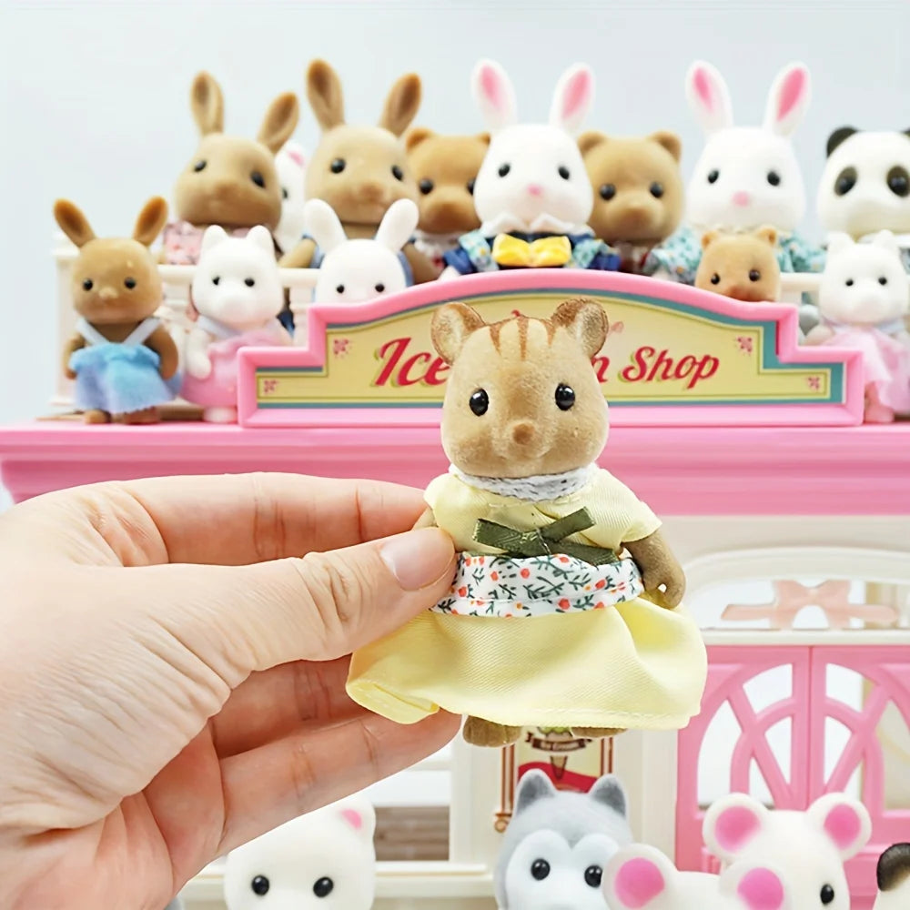 Forest Animal Family Doll Set