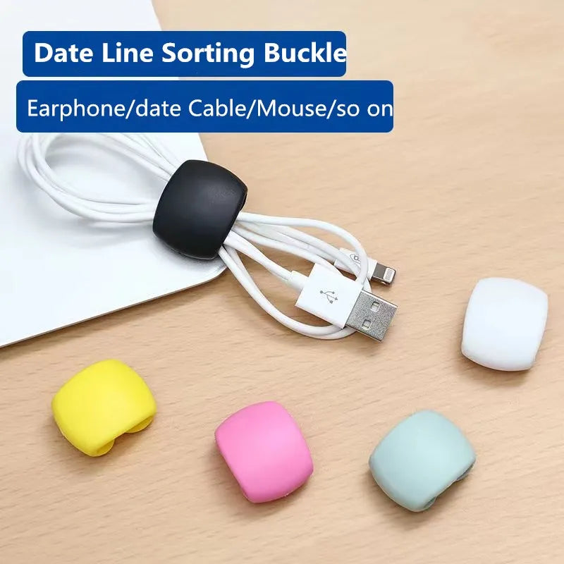Self-Adhesive Cable Management Clips for Desk, Home & Office