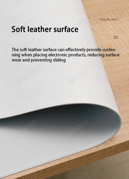 Large PU Leather Desk Mat & Mouse Pad
