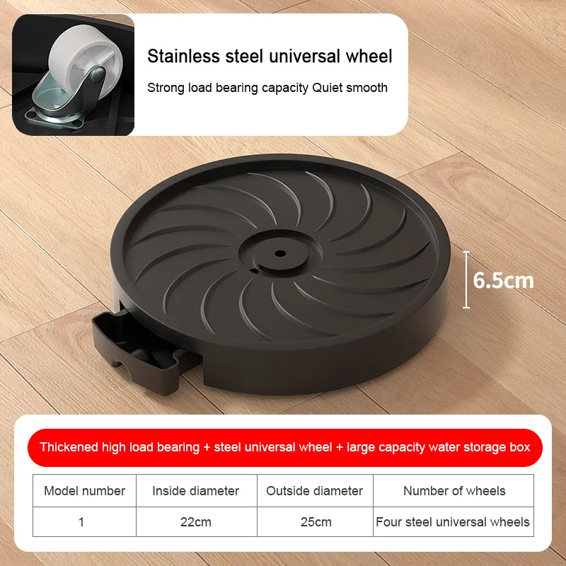 Heavy-Duty Plant Caddy with Hidden Wheels