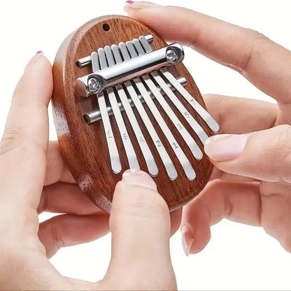 8-Key Mini Wooden Kalimba Thumb Piano