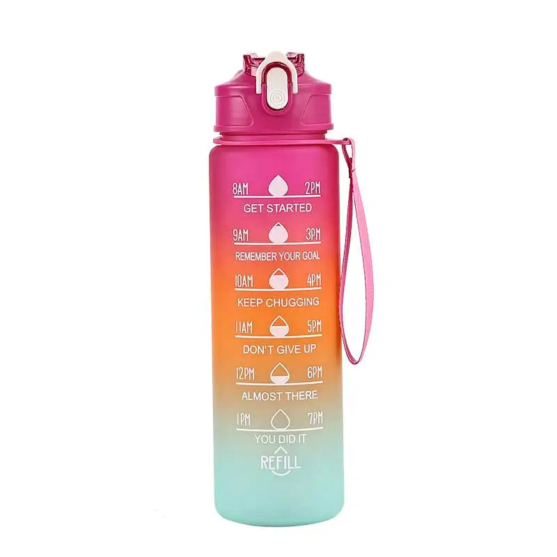 Sports Water Bottle with Time Marker