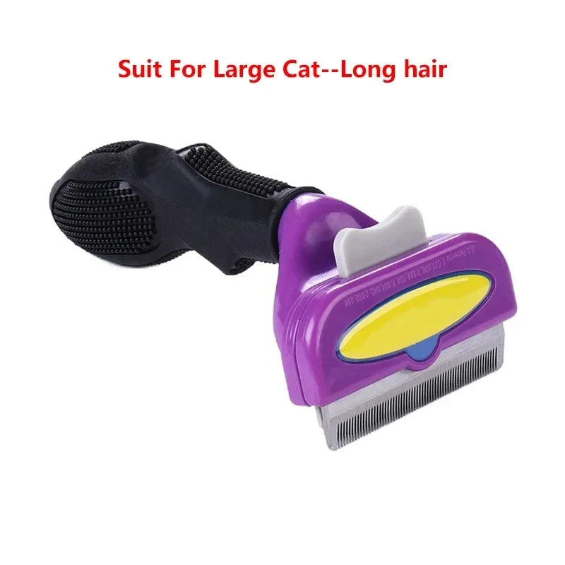 Pet Deshedding Grooming Comb for Cats & Dogs