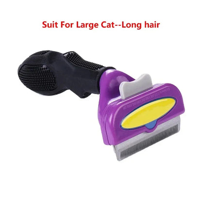 Pet Deshedding Grooming Comb for Cats & Dogs