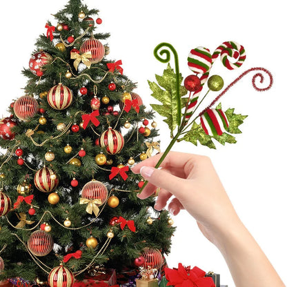 Sparkling Candy Twirl Christmas Ornament