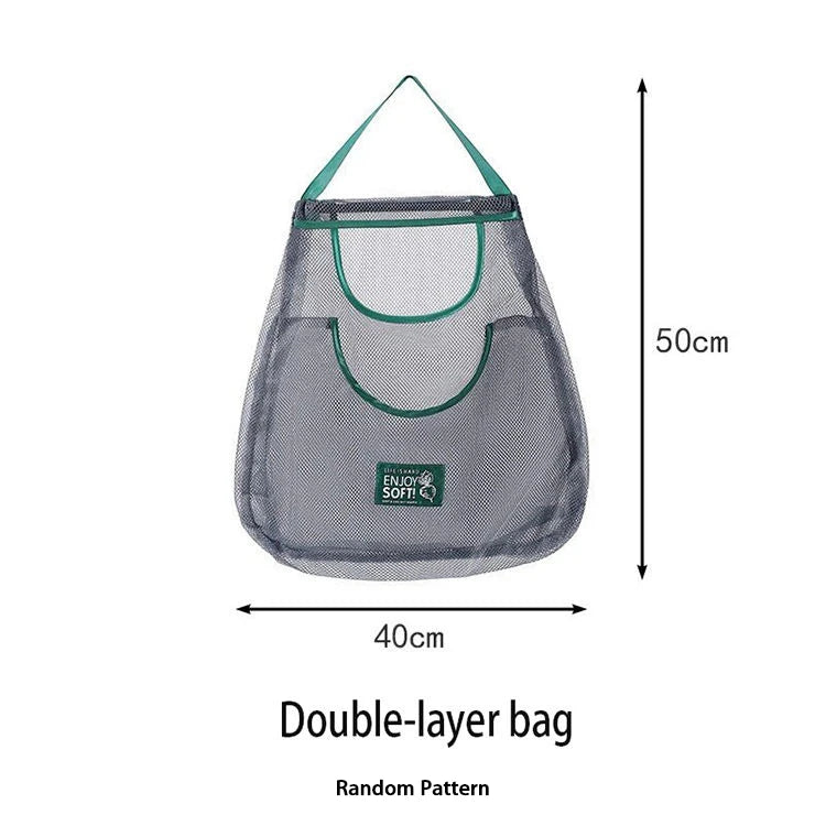 Reusable Hanging Mesh Storage Bag for Fruits & Vegetables