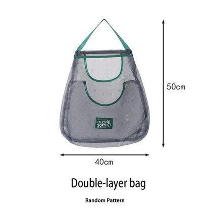 Reusable Hanging Mesh Storage Bag for Fruits & Vegetables