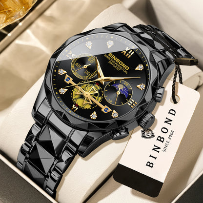 Men's Quartz Chronograph Stainless Steel Watch