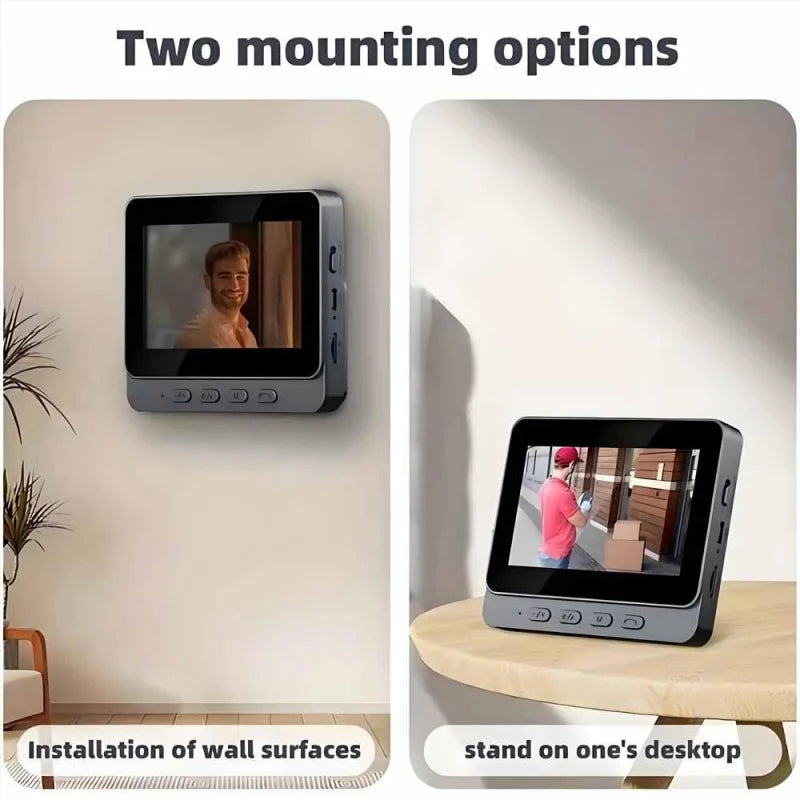 Smart Wireless Video Doorbell with 4.3” Indoor Display & Night Vision