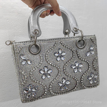 Rhinestone Box Crossbody Bag