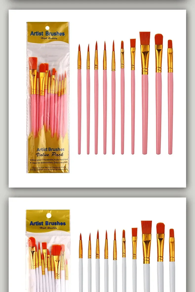 Multi-Purpose Artist Paint Brush Set