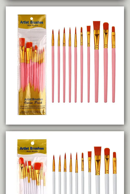 Multi-Purpose Artist Paint Brush Set
