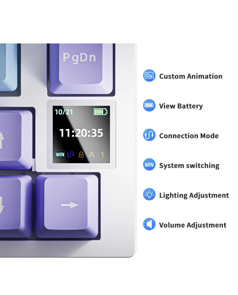 82-Key Hot-Swappable RGB Mechanical Keyboard for PC & Mac