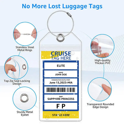 Waterproof Cruise Luggage Tags