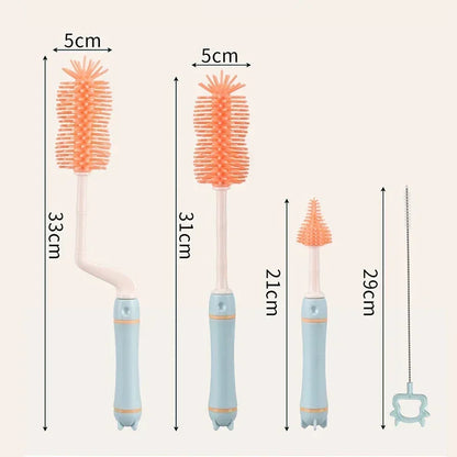 Baby Silicone Bottle Long Handle Cleaning Brush