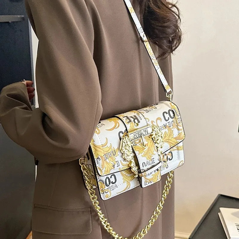 Luxury Vintage Crossbody Tote Handbag