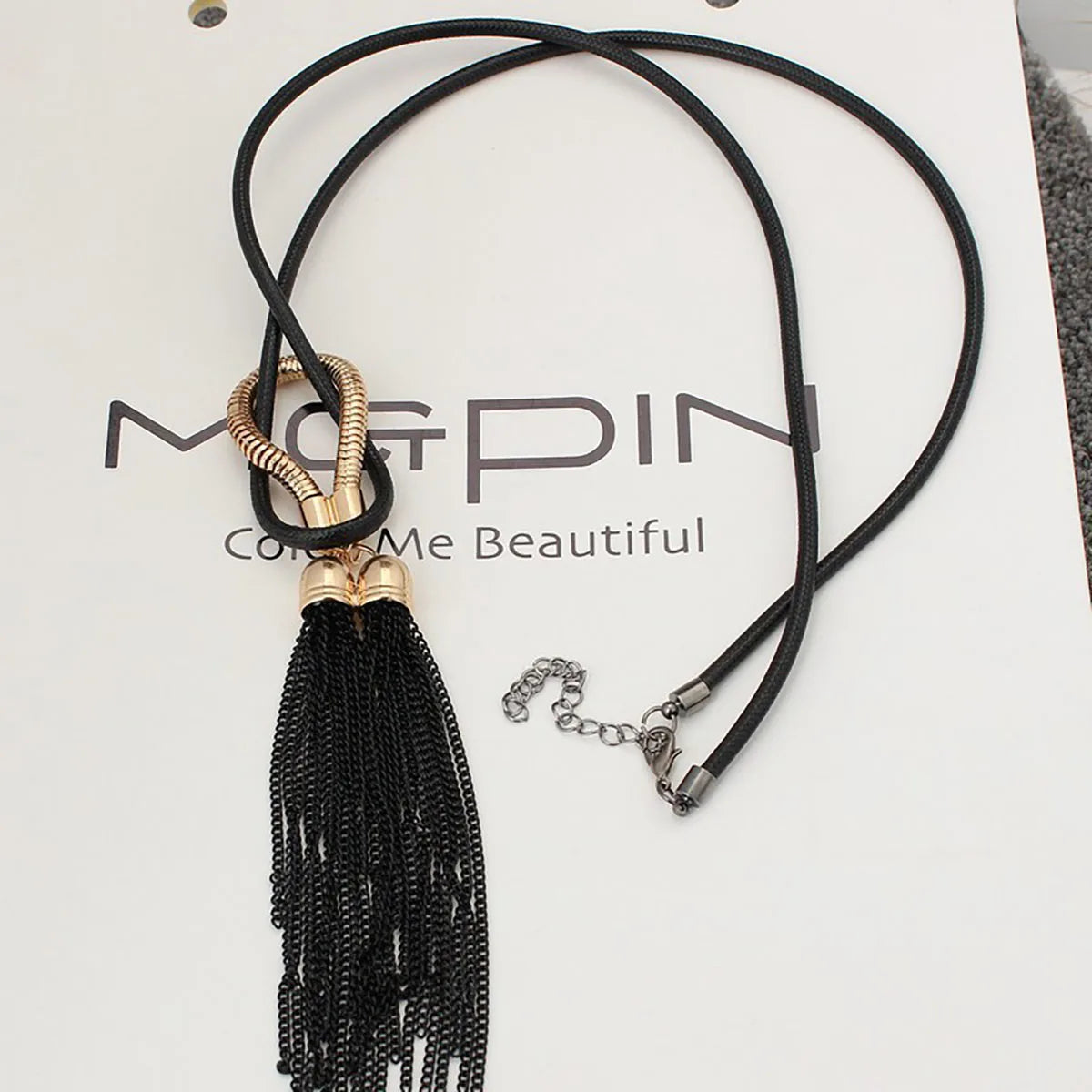 Women Long Tassel Pendant Necklace