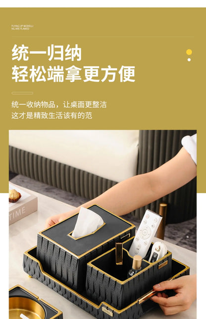 Luxury Resin Tissue Box Organizer