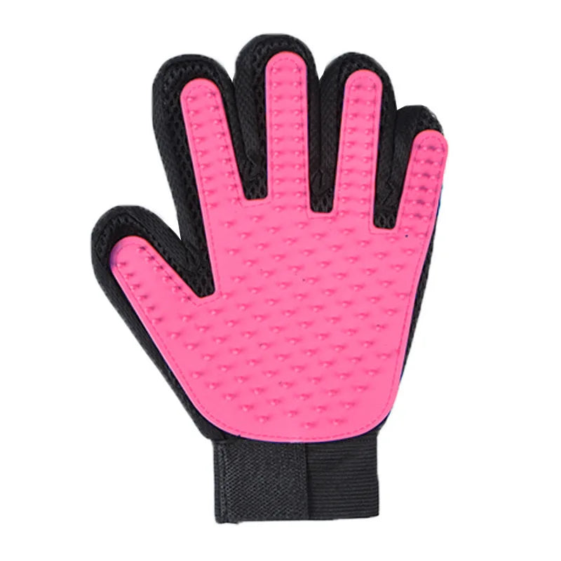 2-in-1 Pet Grooming Glove & De-Shedding Brush