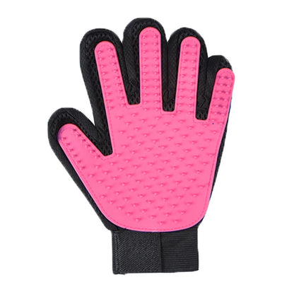2-in-1 Pet Grooming Glove & De-Shedding Brush