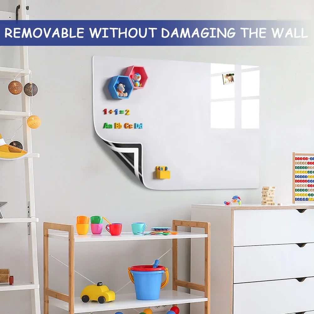 Magnetic Dry Erase Whiteboard Wall Sticker Kit