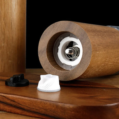 Marble & Acacia Wood Pepper Grinder