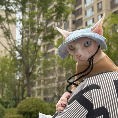 Adjustable Cotton Cat Sun Hat