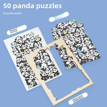 Wooden Animal Shape Brain Puzzle