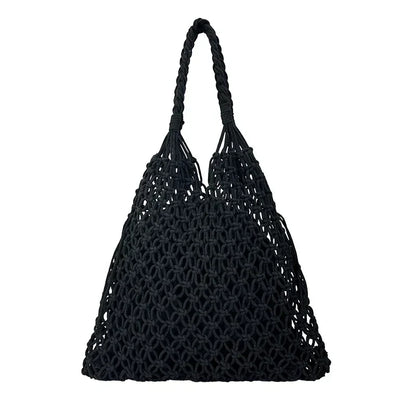 Handwoven Mesh Summer Tote Bag
