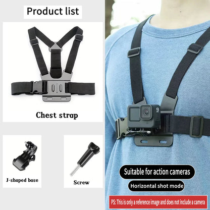Adjustable Chest Mount for Action Cameras & Phones