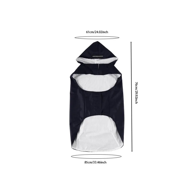Waterproof Hooded Dog Raincoat