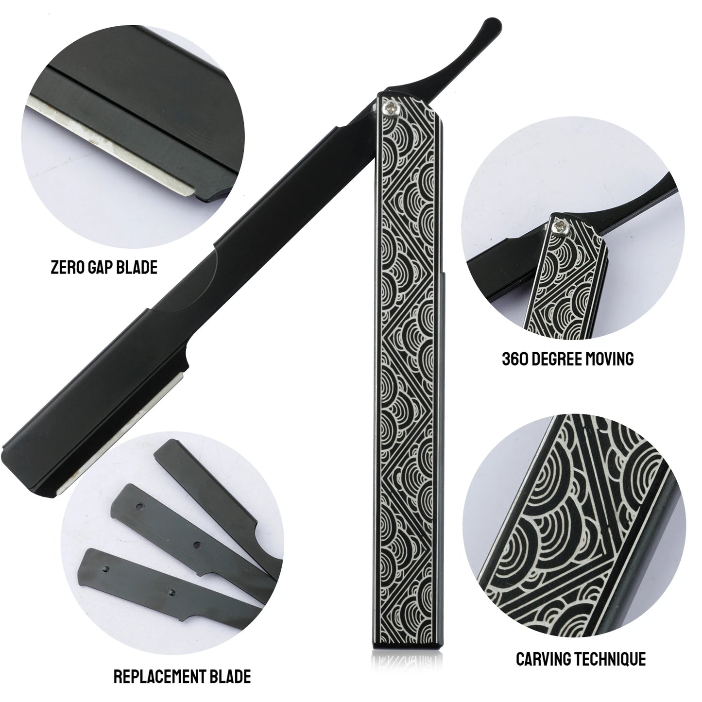 Professional Folding Barber Razor