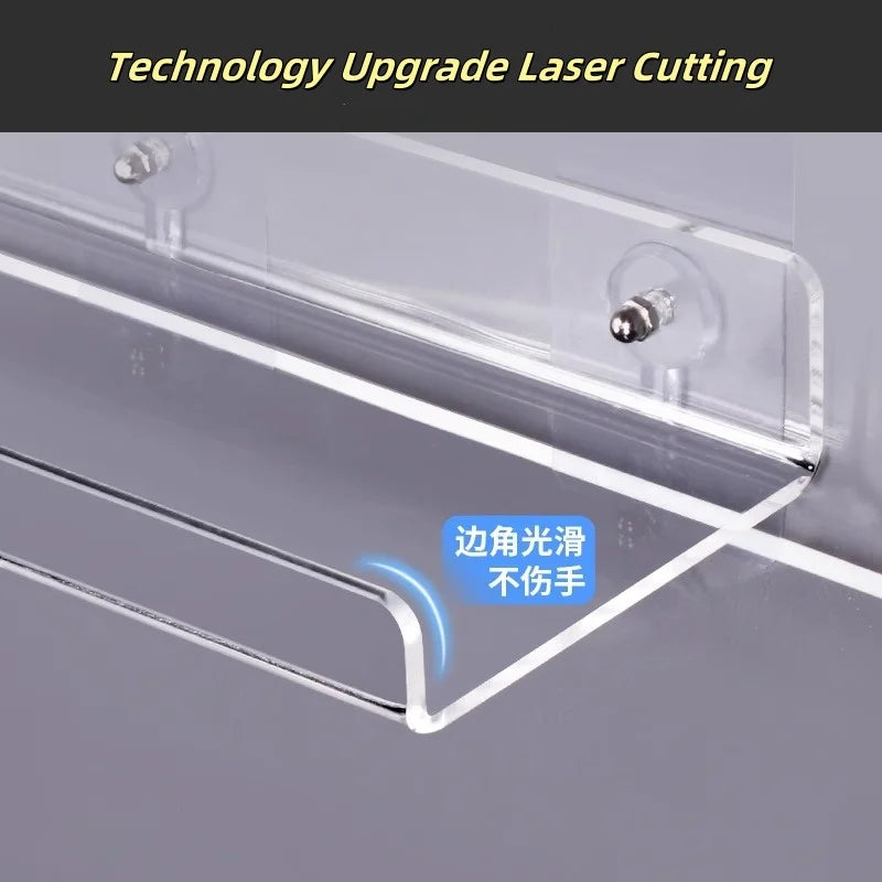 Wall-Mounted Acrylic Storage Rack
