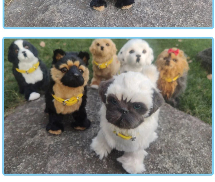Interactive Walking Plush Robot Dog