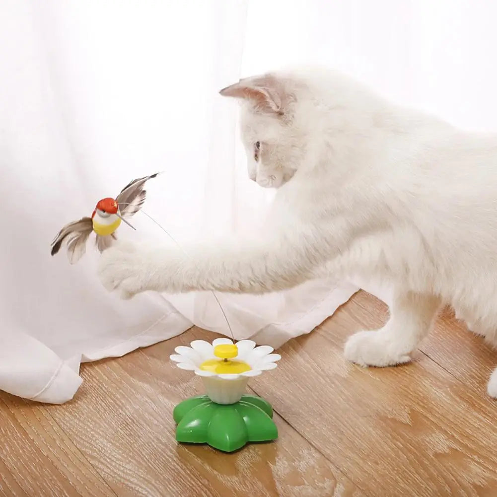 Interactive Rotating Butterfly Cat Toy