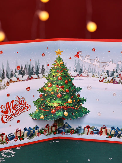 3D Pop-Up Snowman Christmas Card