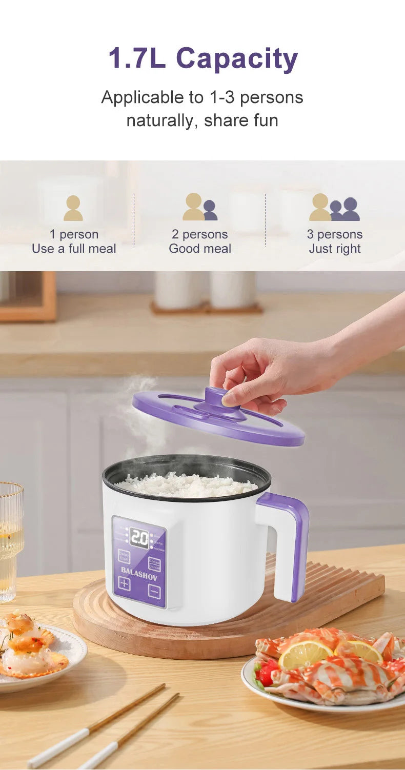 Mini Rice Cooker Steamer