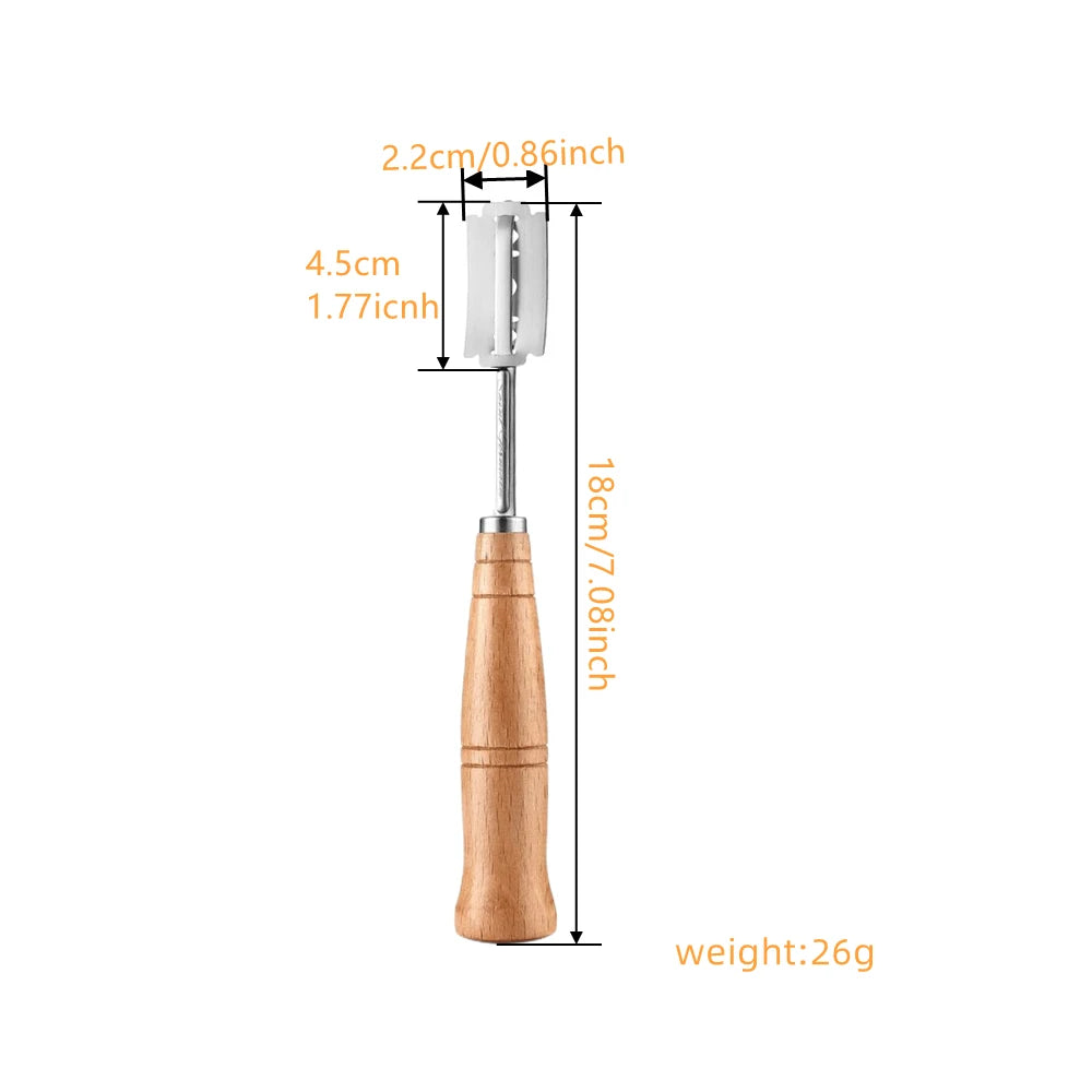 Bread Scoring Tool Set with Wooden Handle