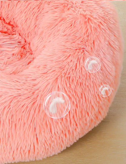 Calming Plush Donut Pet Bed