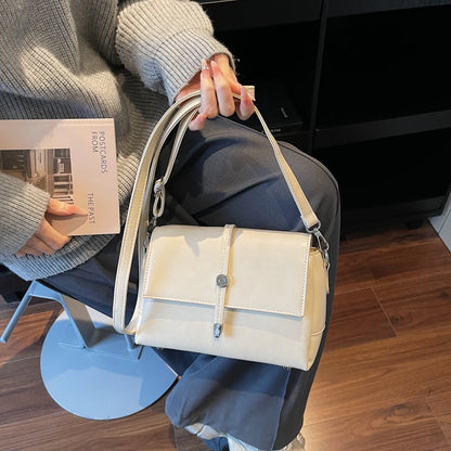 Vintage Flap Crossbody Satchel Bag