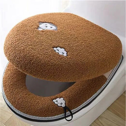 Washable Soft Toilet Seat Cover Set