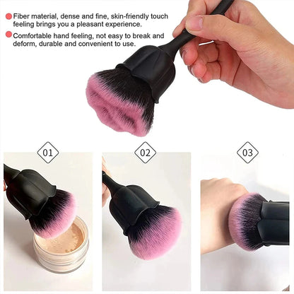 Rose-Shaped Nail Dust Cleaning Brush