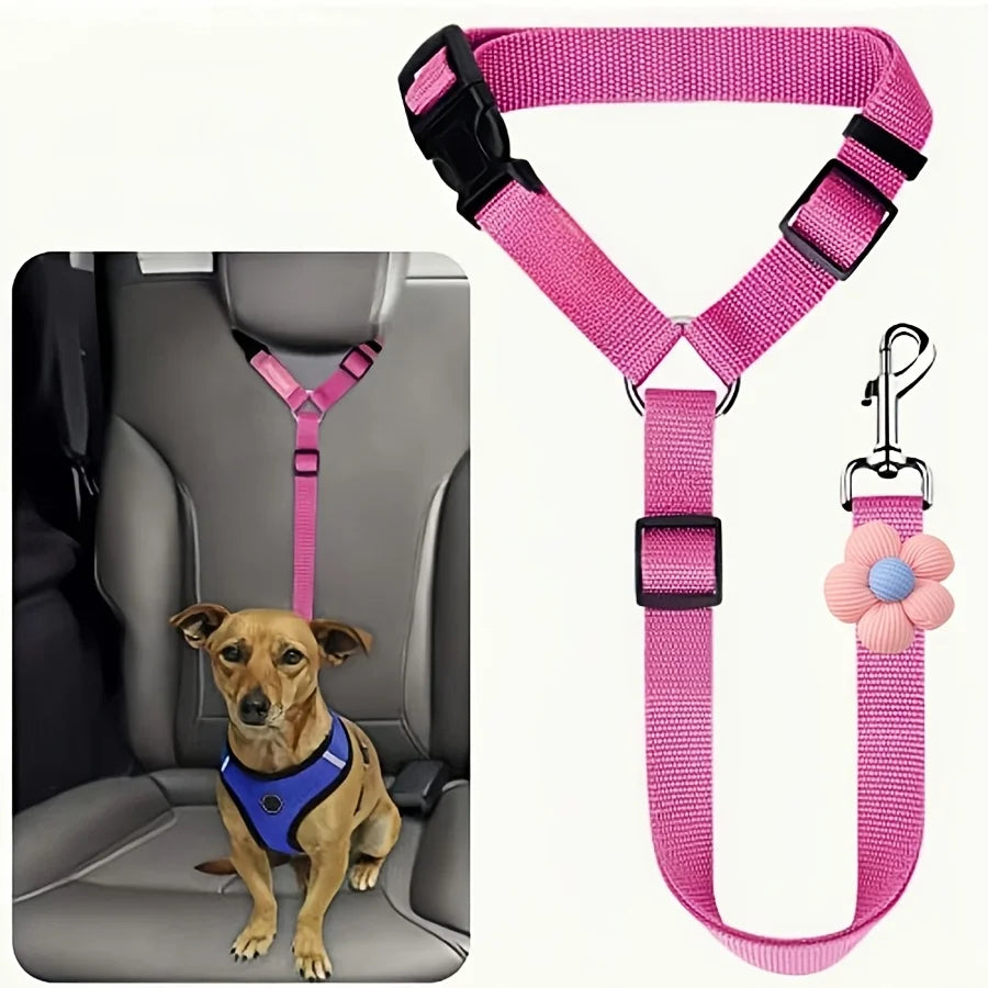 Adjustable Dog Car Seat Belt Safety Tether