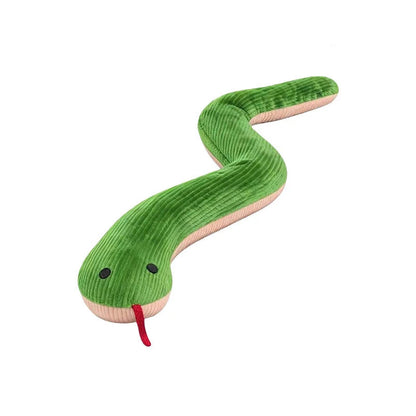 Interactive Plush Snake Dog Toy