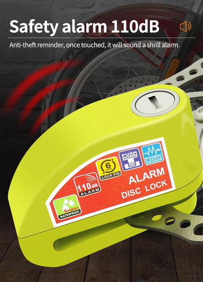 Motorcycle Disc Brake Alarm Lock