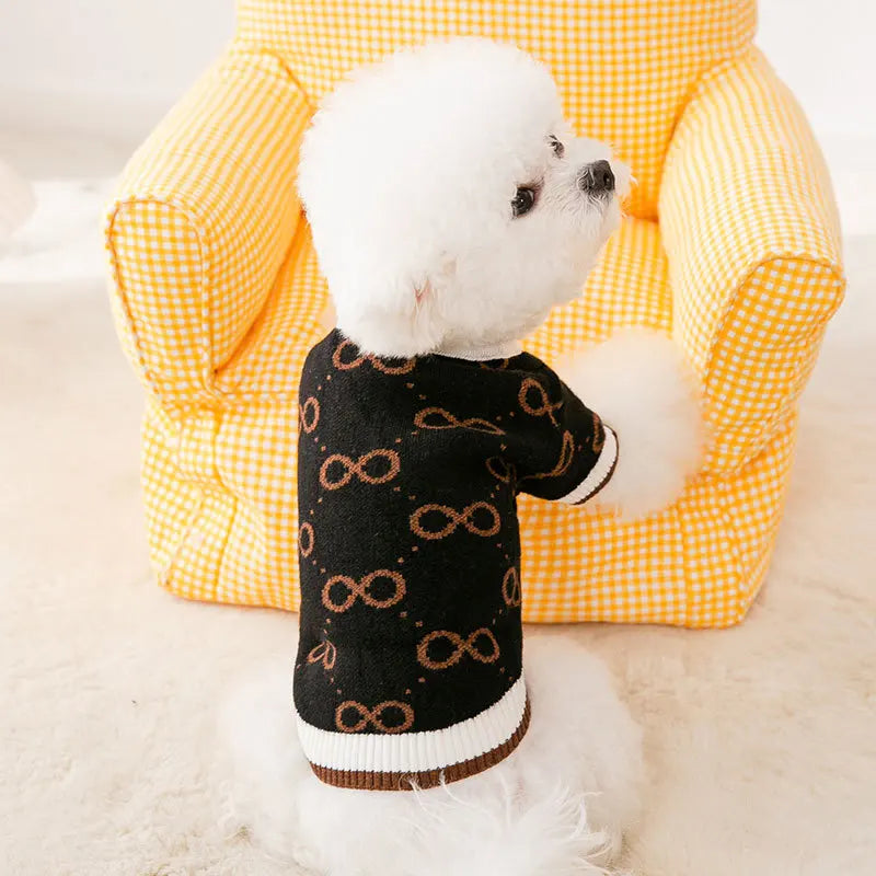 Knitted Cardigan Sweater for Small Dogs