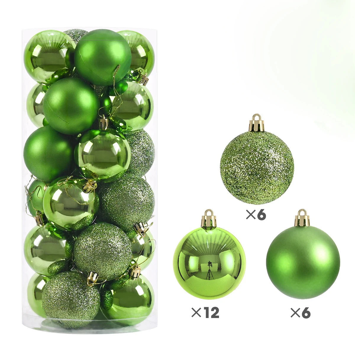 24-Piece Christmas Bauble Ornament Set