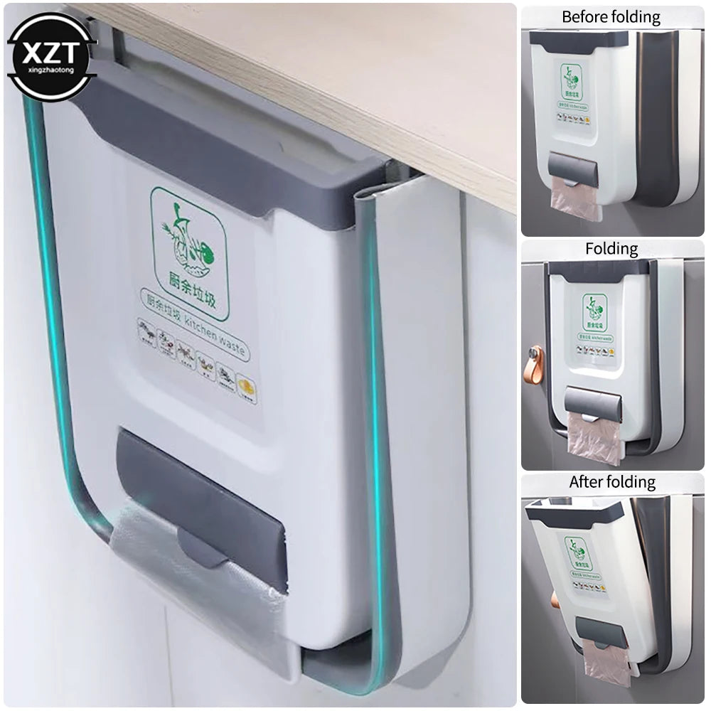 Wall Mounted Folding Kitchen Bin