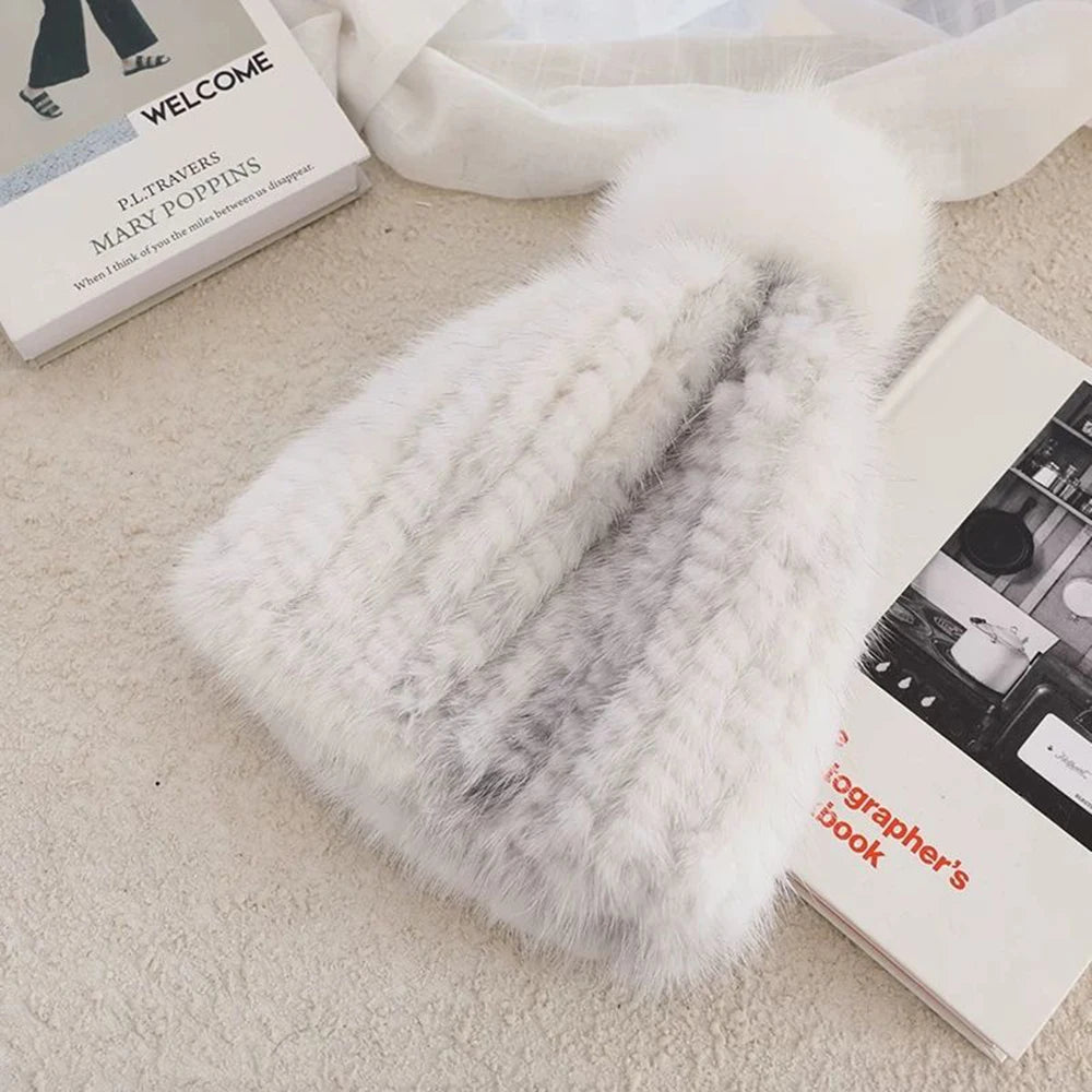 Women’s Natural Mink Fur Winter Hat
